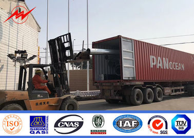 เสากระจายพลังงาน 9 เมตรเสาเหล็กชุบสังกะสี 200 แดน 400 แดน 650 แดน 800 แดน