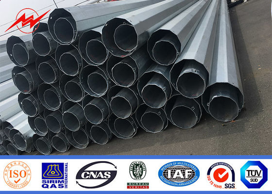 รอบ 10kv ~ 550kv พลังงานท่อเหล็กเสาสำหรับโครงการสายส่ง