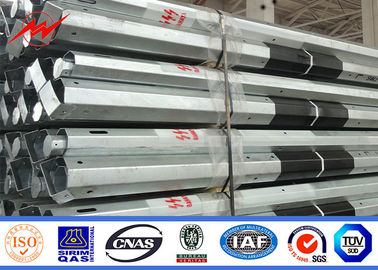 เสาส่งกำลังไฟฟ้า 11 มม. 3.8 มม. 2 ส่วน FRP เสาเหล็กชุบสังกะสี