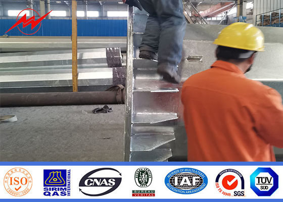 30.5 M Monopole Transmission Tower Philippines NGCP ระบบไฟฟ้าดั้งเดิม