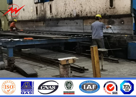 ชนิดหน้าแปลนสั่งทำ Monopole เหล็ก 100 Ft เพื่อการสื่อสาร