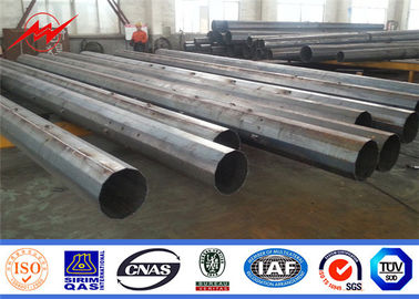 69KV Q345 NEA เสาชุบสังกะสีมาตรฐานเสาเหล็กไฟฟ้าชีวิตยาว