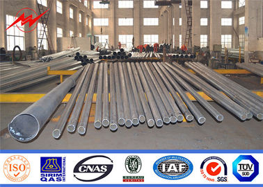 69KV Q345 NEA เสาชุบสังกะสีมาตรฐานเสาเหล็กไฟฟ้าชีวิตยาว