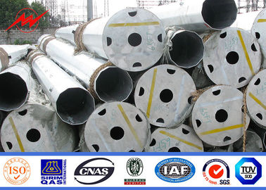 16m 2500dan Galvanization Steel Tower Pole 90ft แอฟริกา สายส่งไฟฟ้า สายเหล็ก