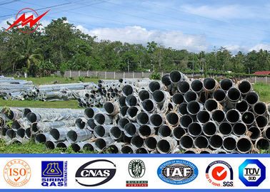 Gr 65 11.9m 33kv เสาไฟฟ้าส่งกำลังของเสาท่อสำหรับโครงการค่าใช้จ่าย