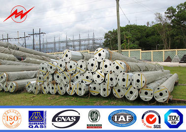 Gr 65 11.9m 33kv เสาไฟฟ้าส่งกำลังของเสาท่อสำหรับโครงการค่าใช้จ่าย