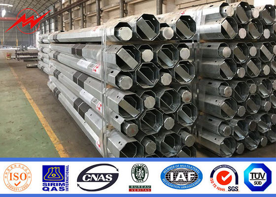 ปรับปรุง 9m 10m สายไฟฟ้าเหล็กสําหรับนอกโคลิกอน Octagon