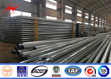 Type B 1250KG เสาเหล็กอเนกประสงค์สูง 50 ฟุต Gr50 วัสดุพื้นผิวยางมะตอย