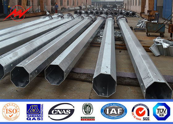 เสาไฟฟ้าอเนกประสงค์ 18M ระบบส่งกำลังชุบสังกะสีแบบจุ่มร้อน