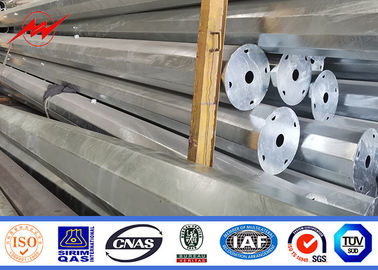 35FT 127-248mm เสาเหล็กท่อ 2.75 / 3mm หนาจุ่มร้อนชุบสังกะสี