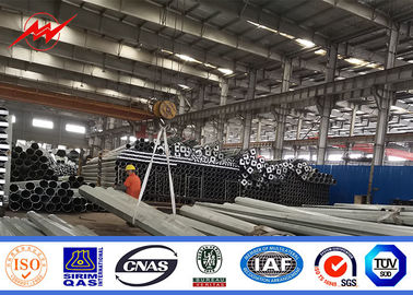 เสาไฟฟ้ามาตรฐาน NEA / NGCP 25-100ft เสาเหล็กชุบสังกะสี Quakeproof