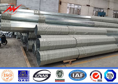 เสาเหล็กชุบสังกะสี 10-80 Ft สำหรับอุปกรณ์จำหน่ายไฟฟ้า