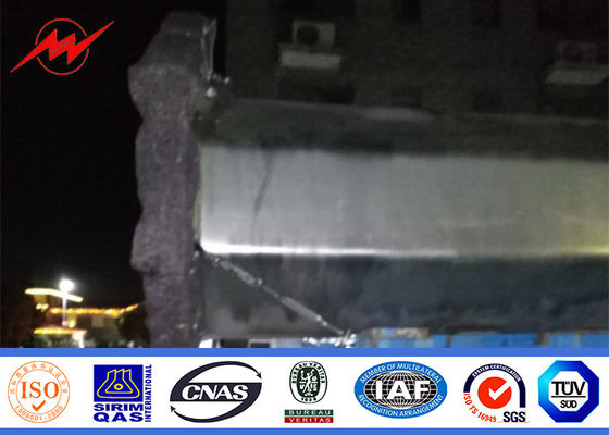 โลหะ 230kv 6-10 มม. ความหนาเสาเหลี่ยม