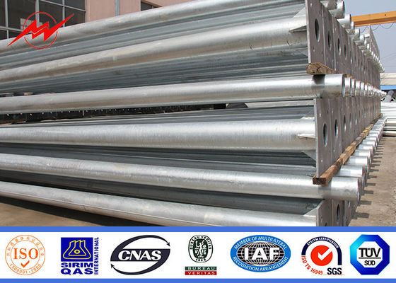 เสาเหล็กไฟถนนชนิดหน้าแปลน 6m 7m 8m สำหรับถนนและทางหลวง