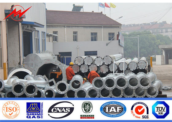 เสาไฟฟ้ายูทิลิตี้เหล็ก IP 65 สำหรับสายจำหน่ายไฟฟ้า 132kv