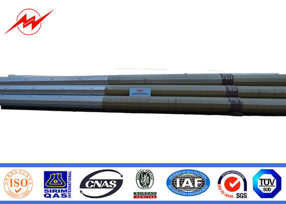 69 KV Q345 NEA เสาชุบสังกะสีแบบจุ่มร้อน 86um