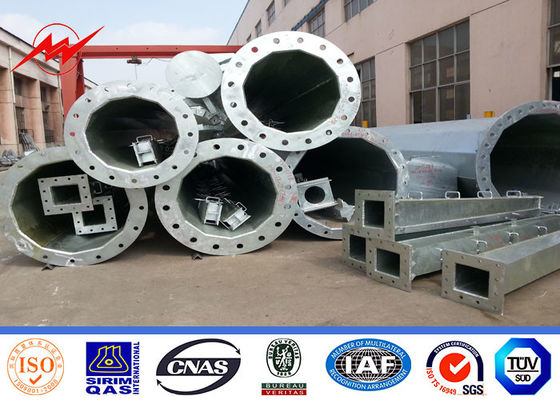 15m 17m 20m เสาส่งกำลังไฟฟ้าจุ่มร้อนสายไฟฟ้าชุบสังกะสี Steel
