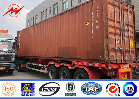 60 ฟุต 65 ฟุต Bitumen ประเภทฝังเสาเหล็กชุบสังกะสีสำหรับส่ง