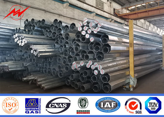 ASTM 16m 1200 Dan Steel Power Pole สำหรับโครงการไฟฟ้าแรงสูง