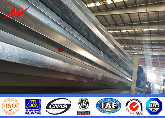 14m 1600 Dan Conical Hot Dip Galvanized Pole ยาว 2.5m Cross Arm
