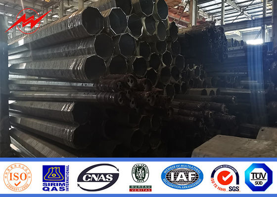 9 เมตร 13.4kn Galvanization Surface Treatment Tubular Pole สำหรับสายไฟฟ้า