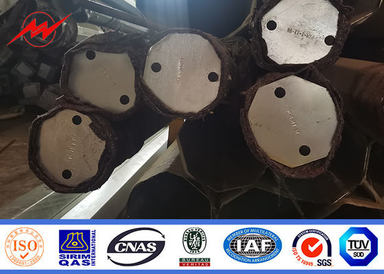 9 เมตร 13.4kn Galvanization Surface Treatment Tubular Pole สำหรับสายไฟฟ้า