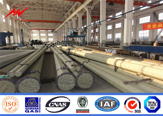 จุ่มร้อนชุบสังกะสี 11.8m 800 Dan Steel Power Pole