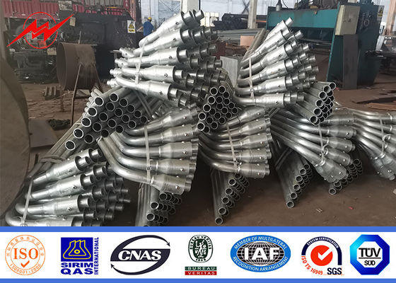 เสาเหล็กไฟถนนชนิดหน้าแปลน 6m 7m 8m สำหรับถนนและทางหลวง