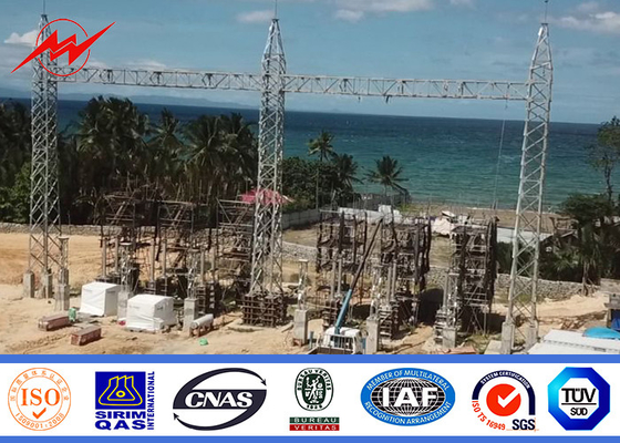 110kv 230kv Mono Pole Tower สำหรับโครงการสายส่ง