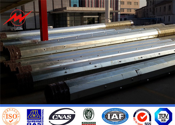 Nbsp สแตนเลส พลังงานเสาสําหรับการจัดจําหน่ายไฟฟ้ากับ Hot-dip โกลแอนไซด์ Anti- corrosion Treatmen